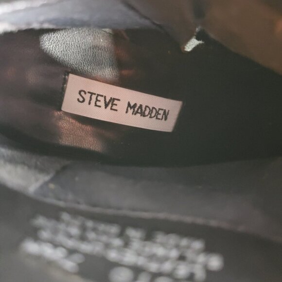 Steve Madden Sesto Leather Leopard Print Stiletto Ankle  Bootie 7 1/2 - Picture 2 of 15